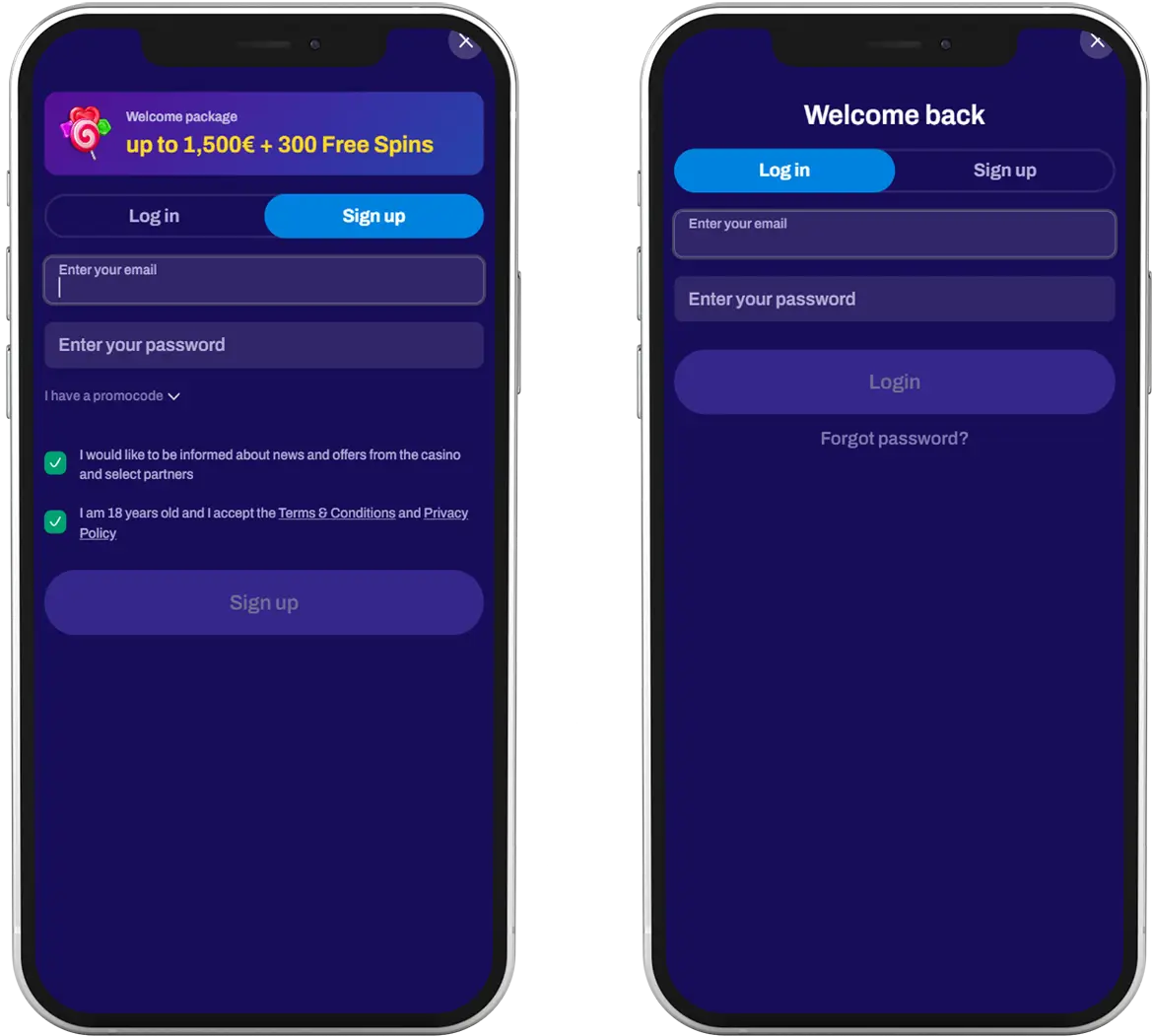 mobile app login